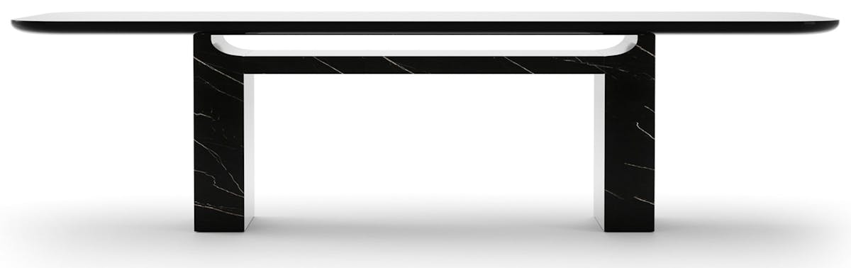 Caracole CLA-425V-2011 Overlap Rectangle Dining Table Dark Caracole CLA-425V-2011 Overlap Rectangle Dining Table Dark