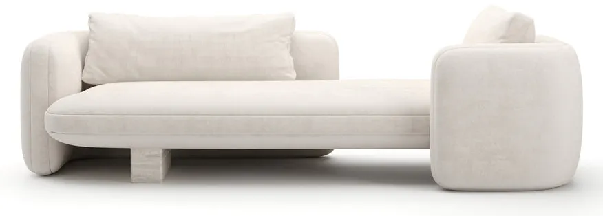 Caracole UPH-425V-072-B Overlap Bedroom Chaise Ecru Caracole UPH-425V-072-B Overlap Bedroom Chaise Ecru
