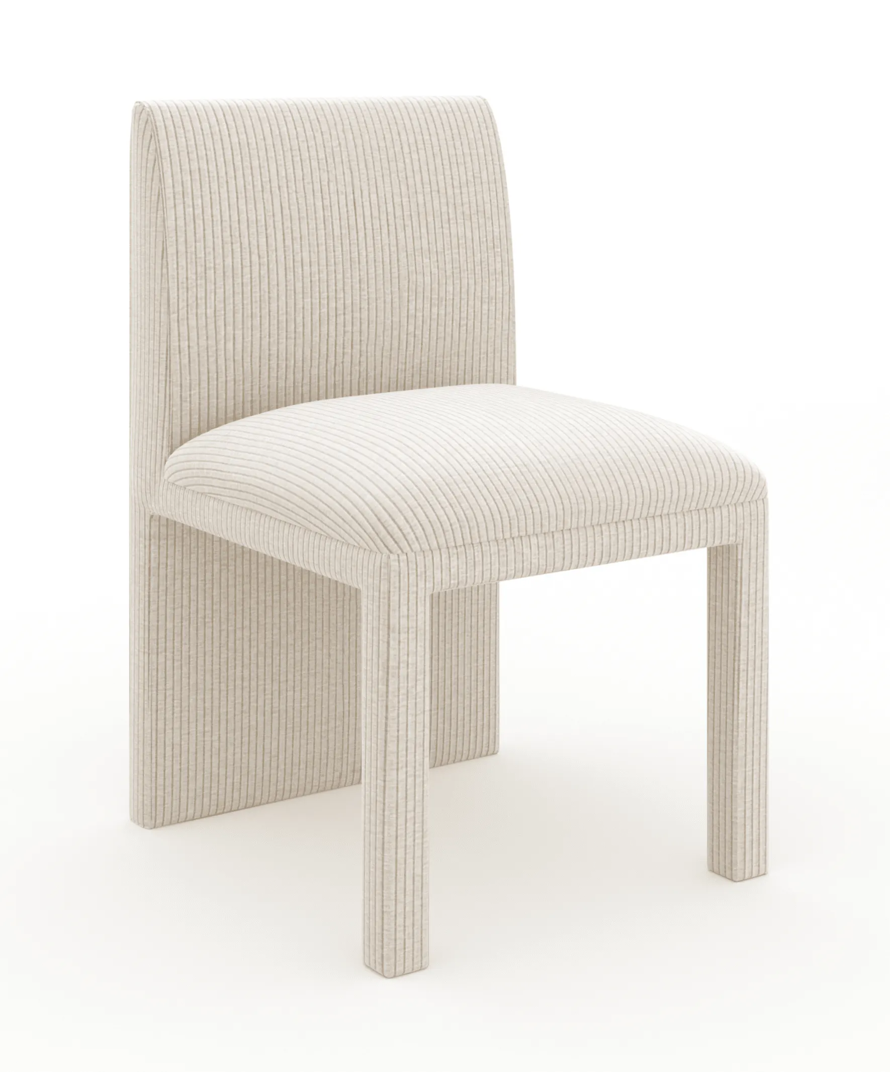 Caracole CLA-425V-291B Precipice Uph Dining Chair Oatmeal