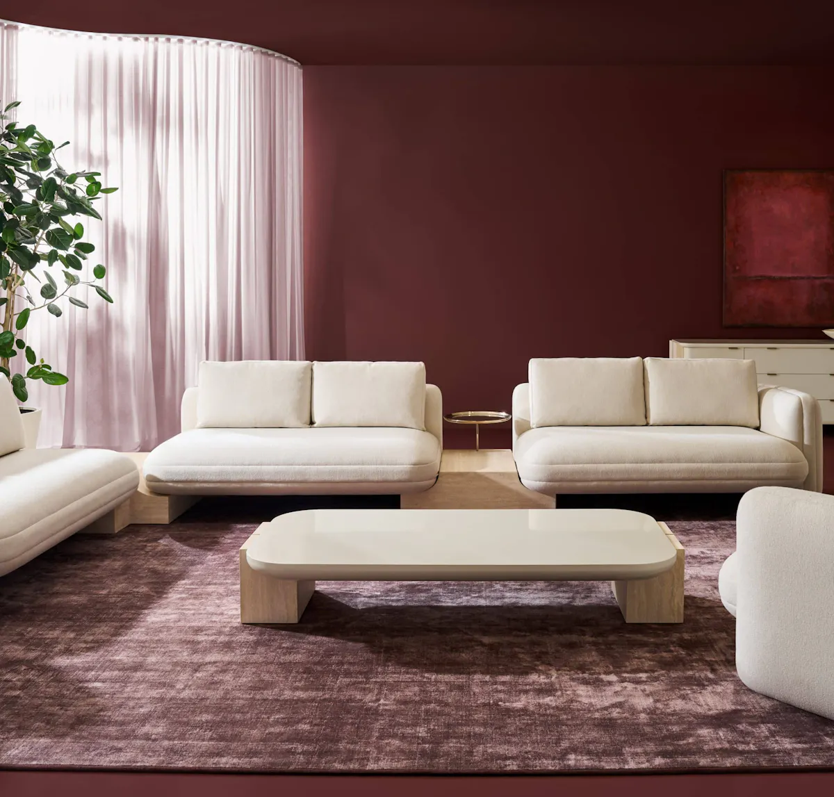 Caracole UPH-425V-RL5-B Overlap RAF Loveseat Ecru Caracole UPH-425V-RL5-B Overlap RAF Loveseat Ecru
