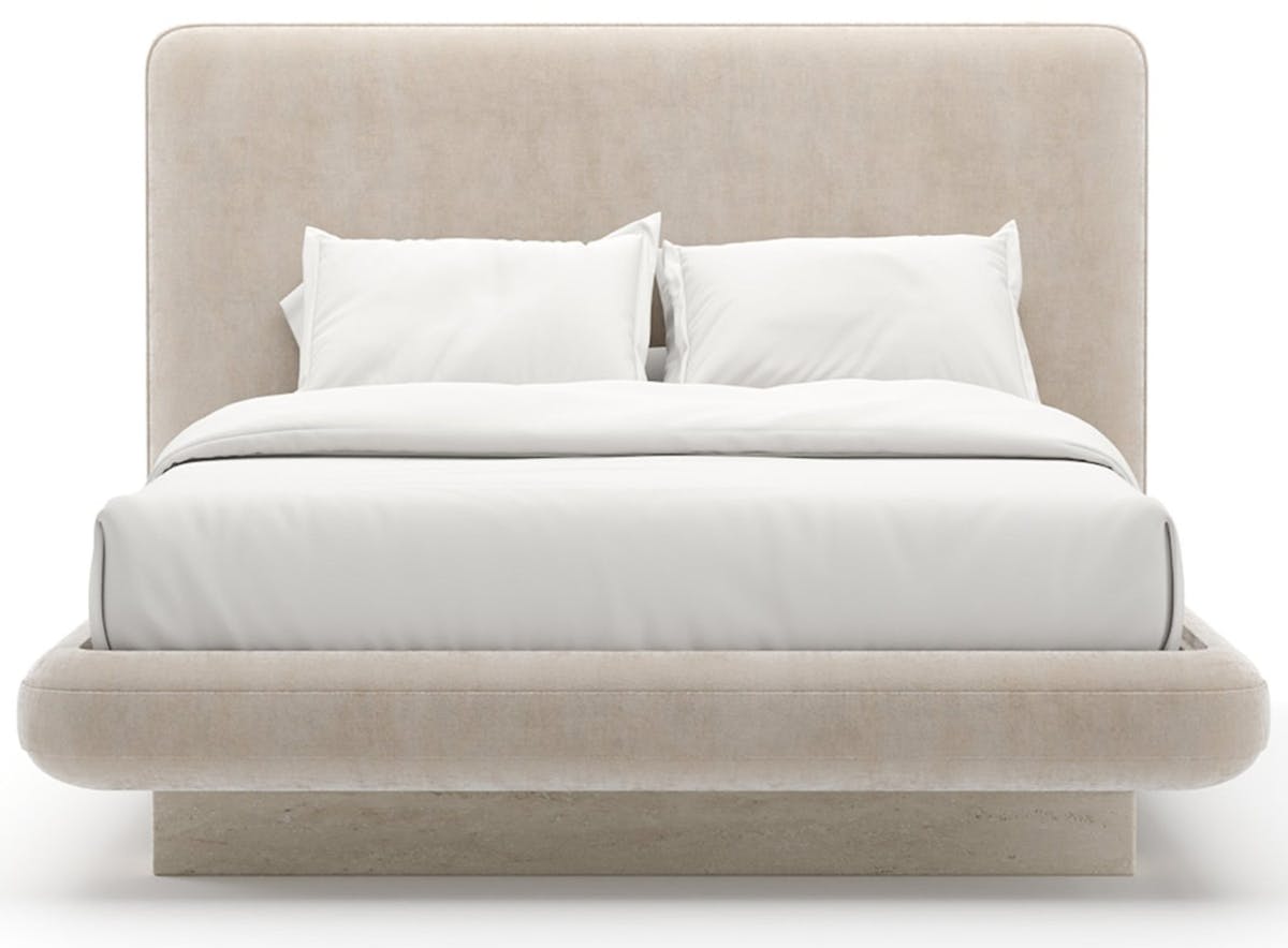 Caracole CLA-425V-101 Overlap Uph Qn Bed Ivory Caracole CLA-425V-101 Overlap Uph Qn Bed Ivory