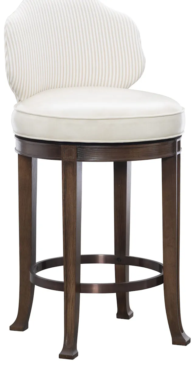 Hickory Chair HC6710-03 Salomone Swivel Counter Stool Hickory Chair HC6710-03 Salomone Swivel Counter Stool