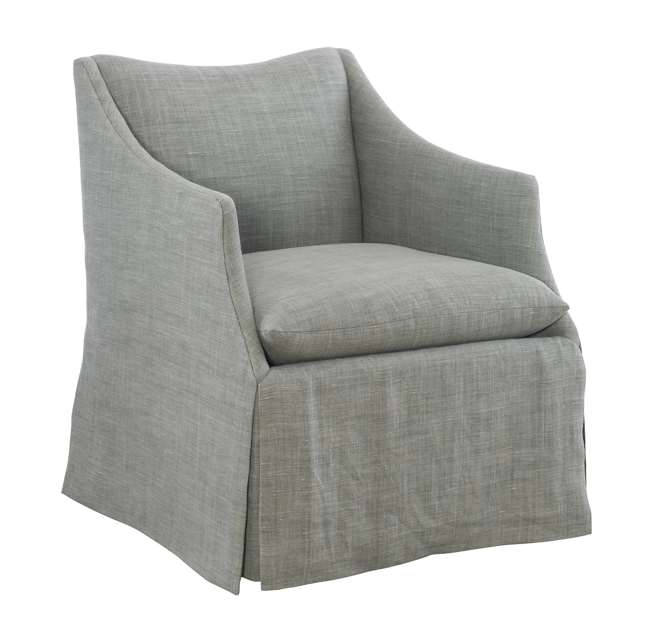 Hickory Chair HC8507-01 Oletta Skirted Dining Arm Chair