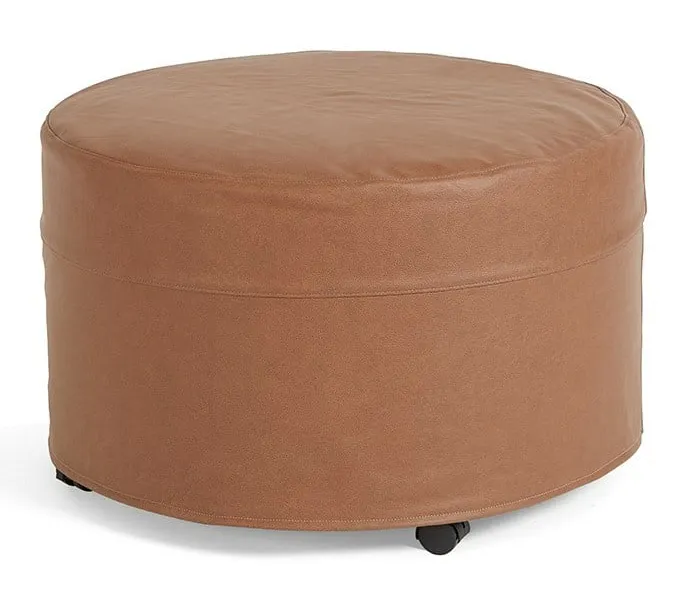 Four Seasons L-Round Ottoman ROUND LEATHER OTTOMAN Four Seasons L-Round Ottoman ROUND LEATHER OTTOMAN