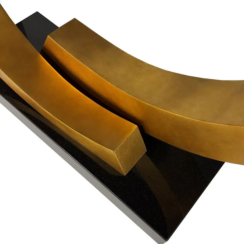 Ambella Home 07309-850-001 Halo Console Table - Gold Ambella Home 07309-850-001 Halo Console Table - Gold