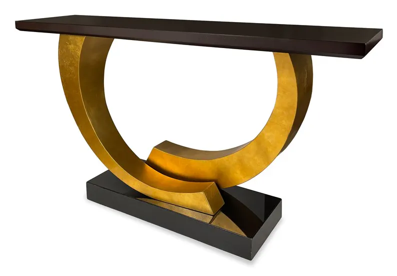 Ambella Home 07309-850-001 Halo Console Table - Gold Ambella Home 07309-850-001 Halo Console Table - Gold