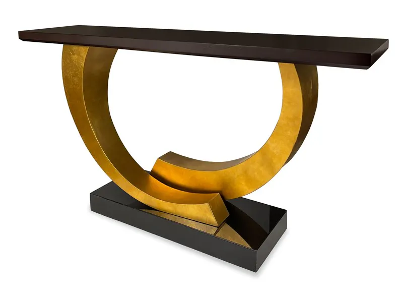 Ambella Home 07309-850-001 Halo Console Table - Gold Ambella Home 07309-850-001 Halo Console Table - Gold