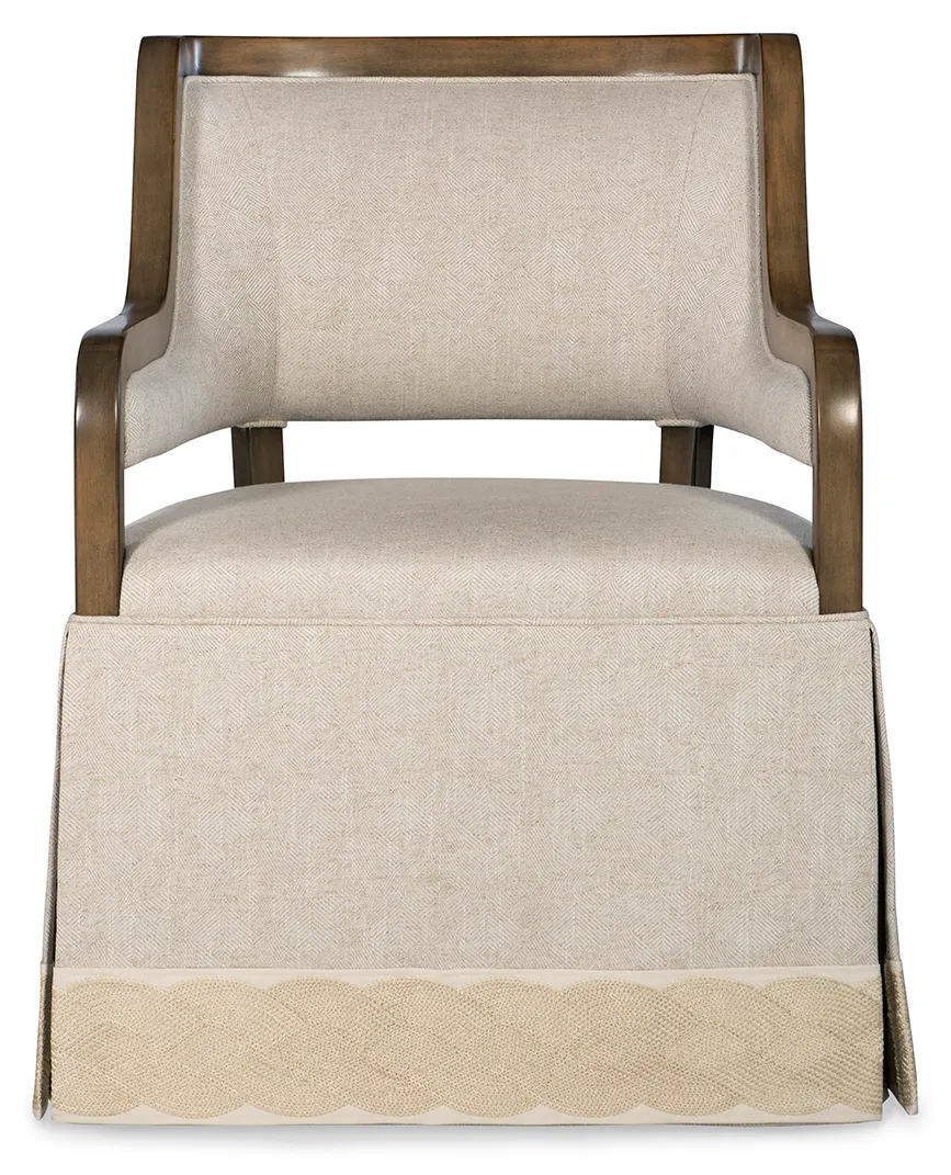Jessica Charles 1203SK-C Merritt Skirted Dining Chair With Casters Jessica Charles 1203SK-C Merritt Skirted Dining Chair With Casters
