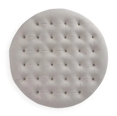 Bassett Furniture 1410-45RT-1628-0-BRASS-BF808 Belwood Tufted Round Ottoman Bassett Furniture 1410-45RT-1628-0-BRASS-BF808 Belwood Tufted Round Ottoman