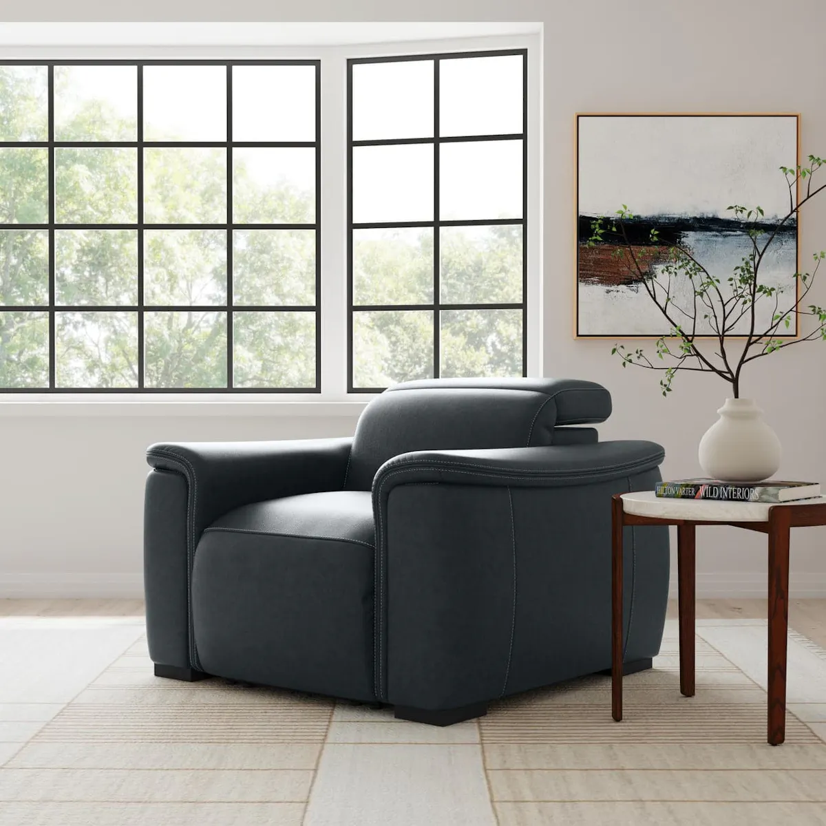 Flexsteel 1427-50PH-73240 Camden Leather Power Recliner with Power Headrest Flexsteel 1427-50PH-73240 Camden Leather Power Recliner with Power Headrest