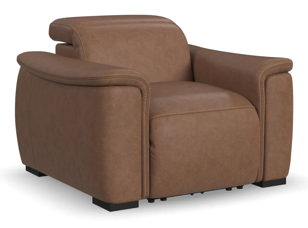 Flexsteel 1427-50PH-73272 Camden Leather Power Recliner with Power Headrest Flexsteel 1427-50PH-73272 Camden Leather Power Recliner with Power Headrest