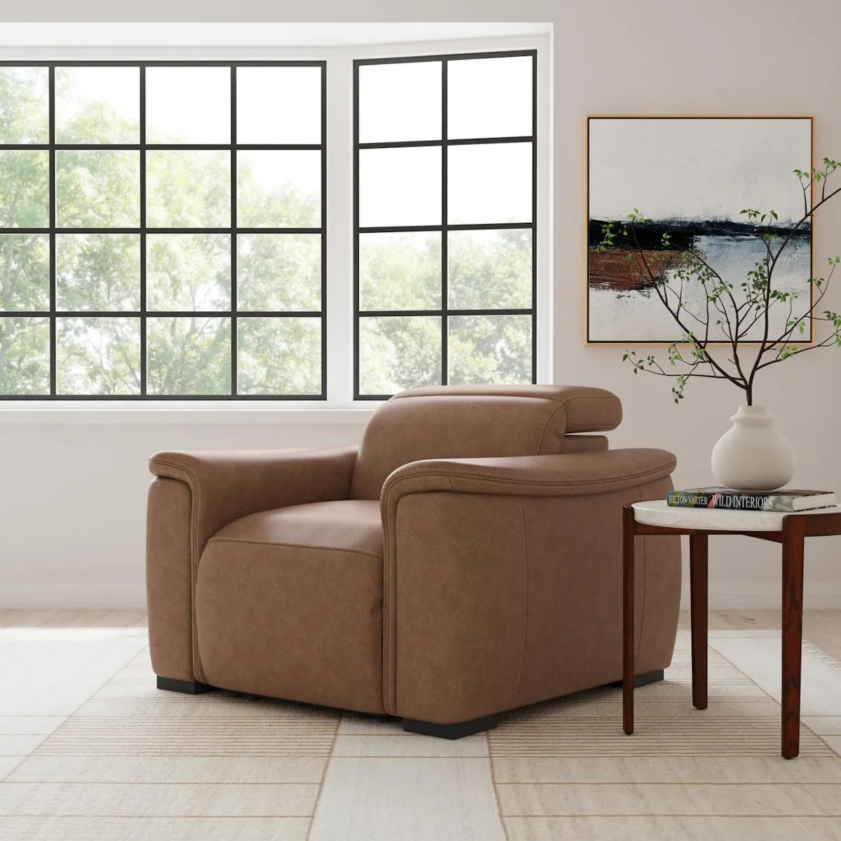 Flexsteel 1427-50PH-73272 Camden Leather Power Recliner with Power Headrest Flexsteel 1427-50PH-73272 Camden Leather Power Recliner with Power Headrest
