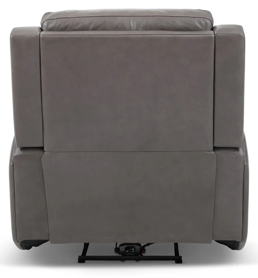Flexsteel 1596-50PH-70502 Wyatt Leather Power Recliner with Power Headrest & Lumbar Flexsteel 1596-50PH-70502 Wyatt Leather Power Recliner with Power Headrest & Lumbar