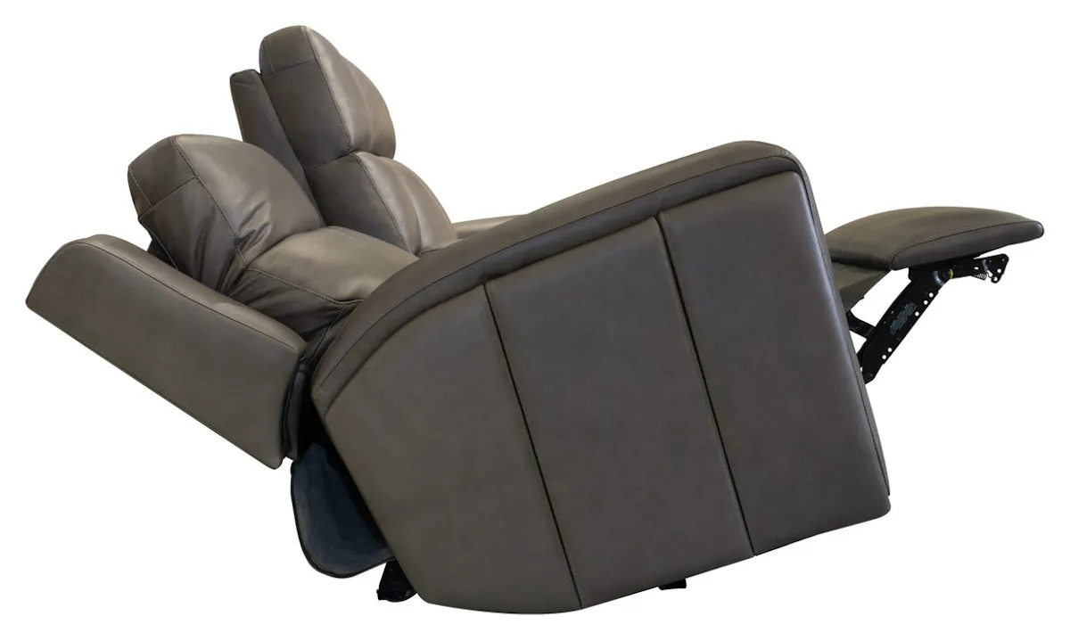 Flexsteel 1596-64PH-70502 Wyatt Leather Power Reclining Loveseat with Console & Power Headrests & Lumbar Flexsteel 1596-64PH-70502 Wyatt Leather Power Reclining Loveseat with Console & Power Headrests & Lumbar