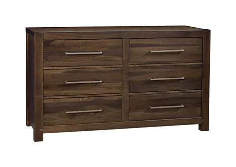 Artisan & Post 190-003 6 Drawer Dresser In Espresso Oak Artisan & Post 190-003 6 Drawer Dresser In Espresso Oak