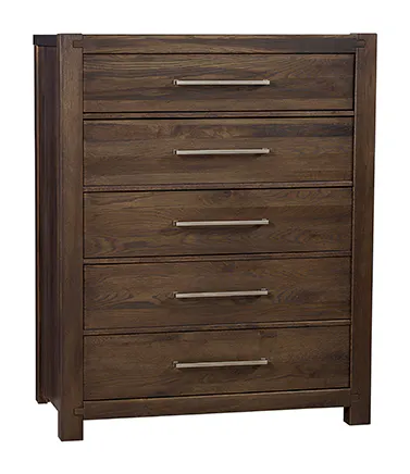 Artisan & Post 190-115 5 Drawer Chest In Expresso Oak Artisan & Post 190-115 5 Drawer Chest In Expresso Oak