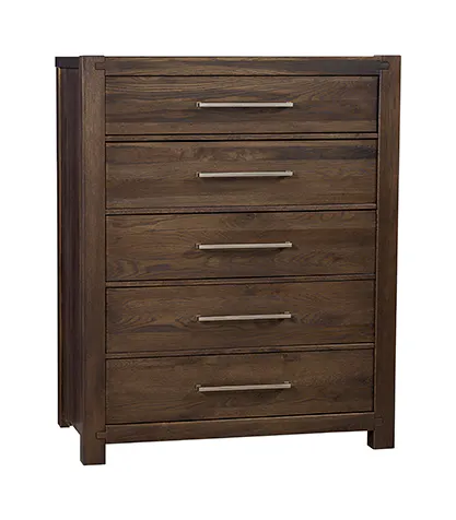 Artisan & Post 190-115 5 Drawer Chest In Expresso Oak Artisan & Post 190-115 5 Drawer Chest In Expresso Oak