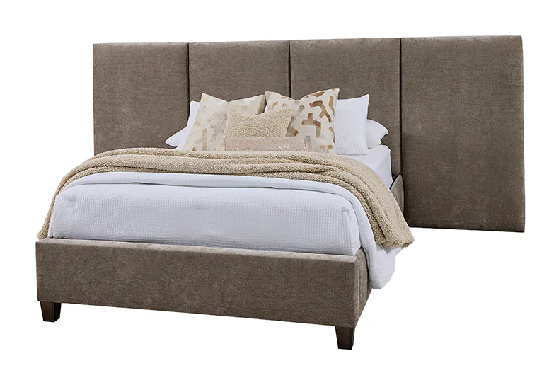 Artisan and Post 194-551X-155X-822X-404-444X Brindle Grey Queen Upholstered Wallbed In Washed White Oak Artisan and Post 194-551X-155X-822X-404-444X Brindle Grey Queen Upholstered Wallbed In Washed White Oak