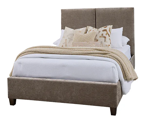 Artisan & Post 190-551X-155X-822X-404 Brindle Grey Queen Upholstered Bed In Expresso Oak Artisan & Post 190-551X-155X-822X-404 Brindle Grey Queen Upholstered Bed In Expresso Oak