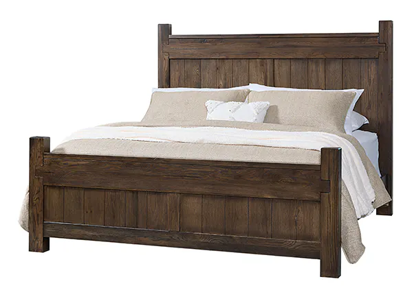 Artisan & Post 190-557-755-922 Queen Poster Bed In Espresso Oak Artisan & Post 190-557-755-922 Queen Poster Bed In Espresso Oak