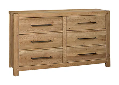 Artisan & Post 192-003 6 Drawer Dresser In Natural Oak Artisan & Post 192-003 6 Drawer Dresser In Natural Oak