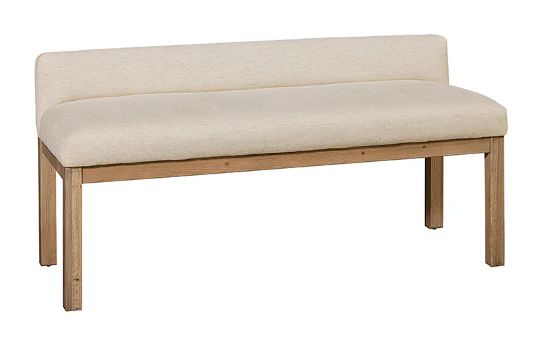 Artisan & Post 192-080I Ivory Cream Uph Bench In Natural Oak Artisan & Post 192-080I Ivory Cream Uph Bench In Natural Oak