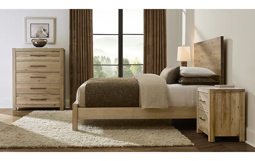 Artisan & Post 192-227 2 Drawer Nightstand In Natural Oak Artisan & Post 192-227 2 Drawer Nightstand In Natural Oak
