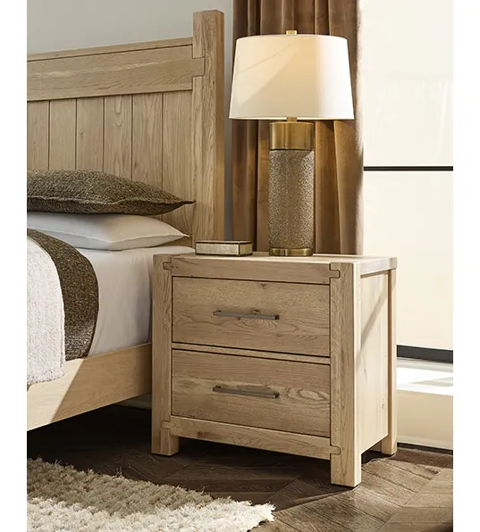 Artisan & Post 192-227 2 Drawer Nightstand In Natural Oak Artisan & Post 192-227 2 Drawer Nightstand In Natural Oak