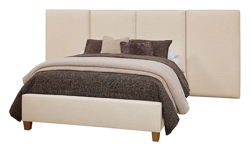 Artisan and Post 194-551I-155I-822I-404-444I Ivory Cream Queen Upholstered Wallbed In Washed White Oak Artisan and Post 194-551I-155I-822I-404-444I Ivory Cream Queen Upholstered Wallbed In Washed White Oak