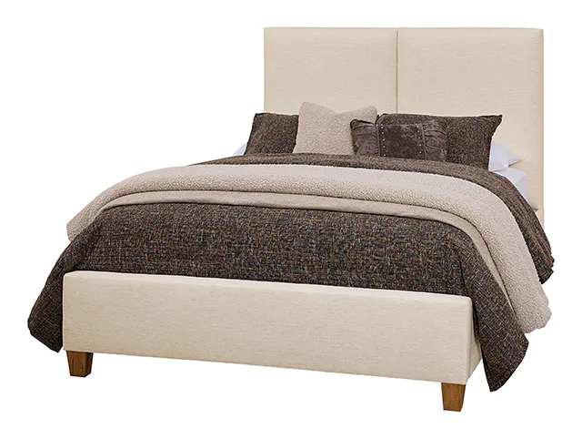 Artisan & Post 192-551I-155I-822I-404 Ivory Cream Queen Upholstered Bed In Natural Oak Artisan & Post 192-551I-155I-822I-404 Ivory Cream Queen Upholstered Bed In Natural Oak