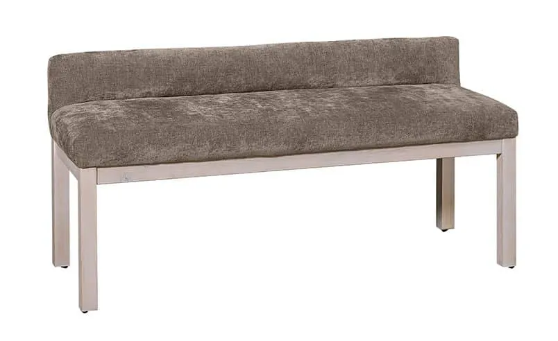 Artisan & Post 194-080X Brindle Grey Uph Bench In Washed White Oak