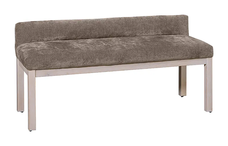 Artisan & Post 194-080X Brindle Grey Uph Bench In Washed White Oak Artisan & Post 194-080X Brindle Grey Uph Bench In Washed White Oak