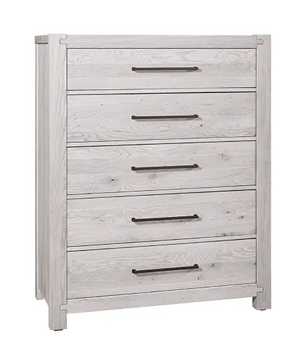 Artisan & Post 194-115 5 Drawer Chest In Washed White Oak Artisan & Post 194-115 5 Drawer Chest In Washed White Oak