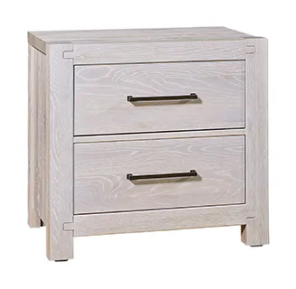 Artisan & Post 194-227 2 Drawer Nightstand In Washed White Oak Artisan & Post 194-227 2 Drawer Nightstand In Washed White Oak