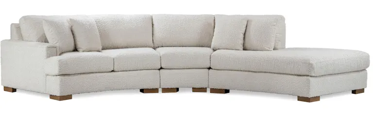 Temple Furniture 25240 Crescent 41" Depth Sectional with RAF Lounge Temple Furniture 25240 Crescent 41" Depth Sectional with RAF Lounge