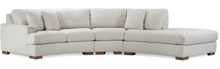 Temple Furniture 25260 Crescent 43" Depth Sectional with RAF Lounge Temple Furniture 25260 Crescent 43" Depth Sectional with RAF Lounge