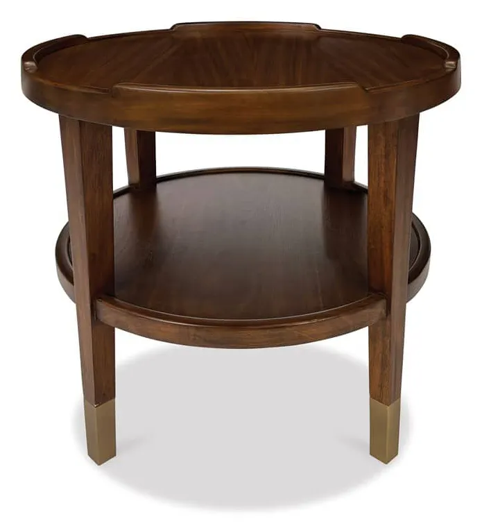 Ambella Home 27192-900-001 Crenellated Round End Table Ambella Home 27192-900-001 Crenellated Round End Table