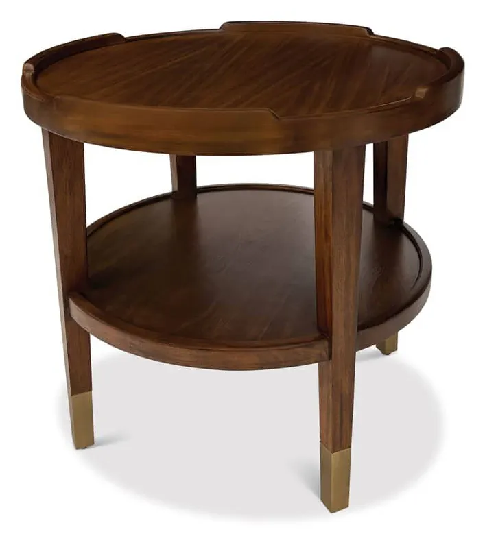 Ambella Home 27192-900-001 Crenellated Round End Table Ambella Home 27192-900-001 Crenellated Round End Table