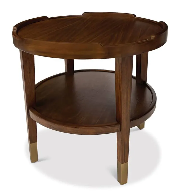 Ambella Home 27192-900-001 Crenellated Round End Table Ambella Home 27192-900-001 Crenellated Round End Table