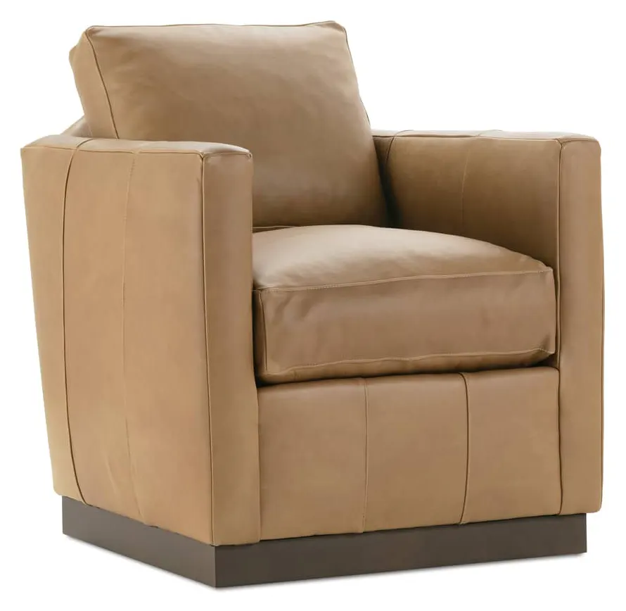 Rowe Furniture ALBA-L-016-RC Alba Leather Swivel Rowe Furniture ALBA-L-016-RC Alba Leather Swivel