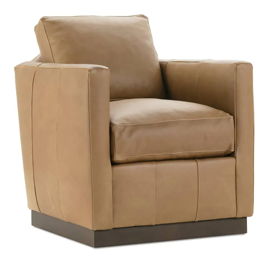 Rowe Furniture ALBA-L-016-RC Alba Leather Swivel Rowe Furniture ALBA-L-016-RC Alba Leather Swivel