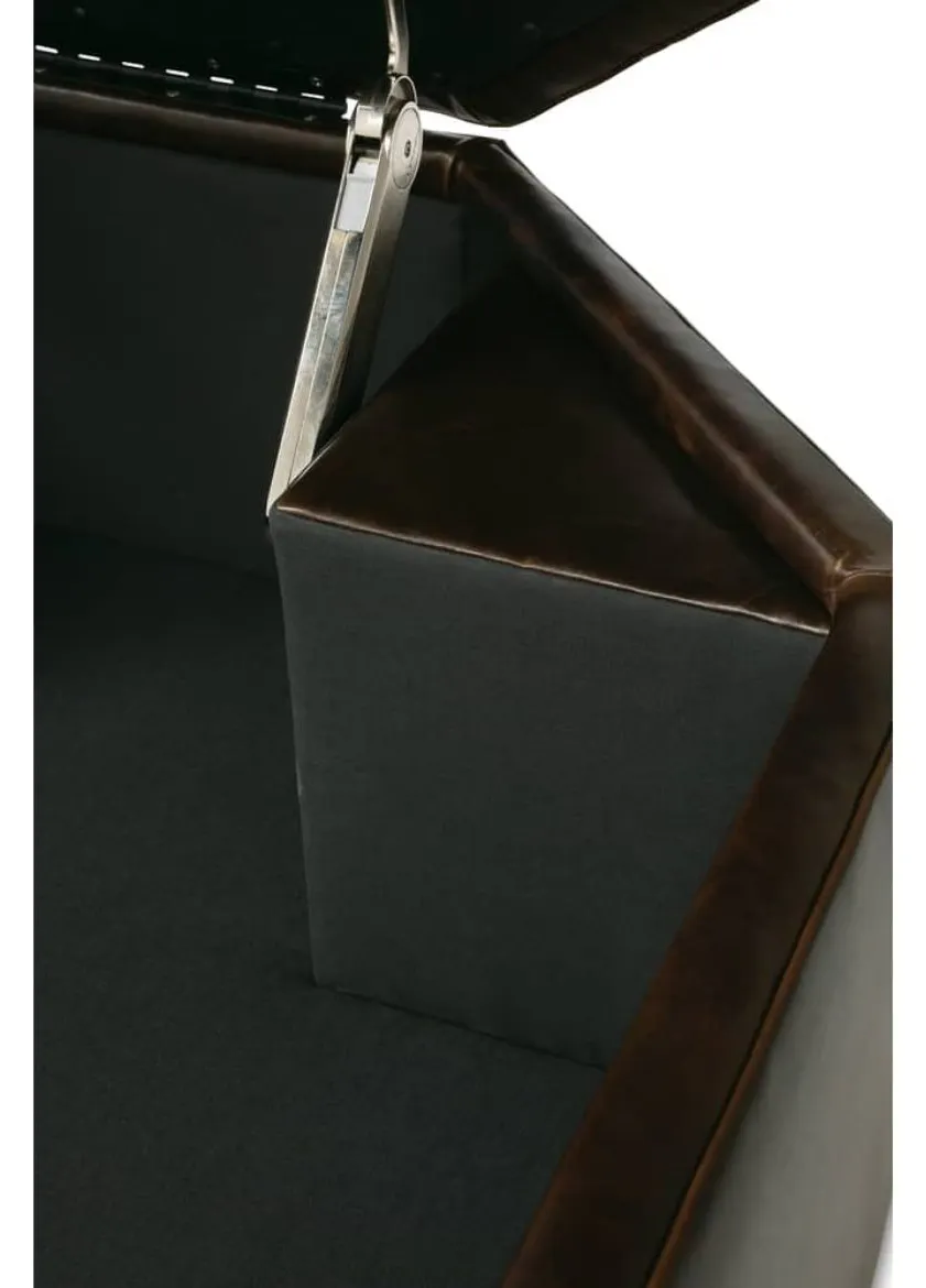 Rowe Furniture OSTG-4040-1000-077-RC (-L-) Othello 40" Octagon Leather Storage Ottoman Rowe Furniture OSTG-4040-1000-077-RC (-L-) Othello 40" Octagon Leather Storage Ottoman