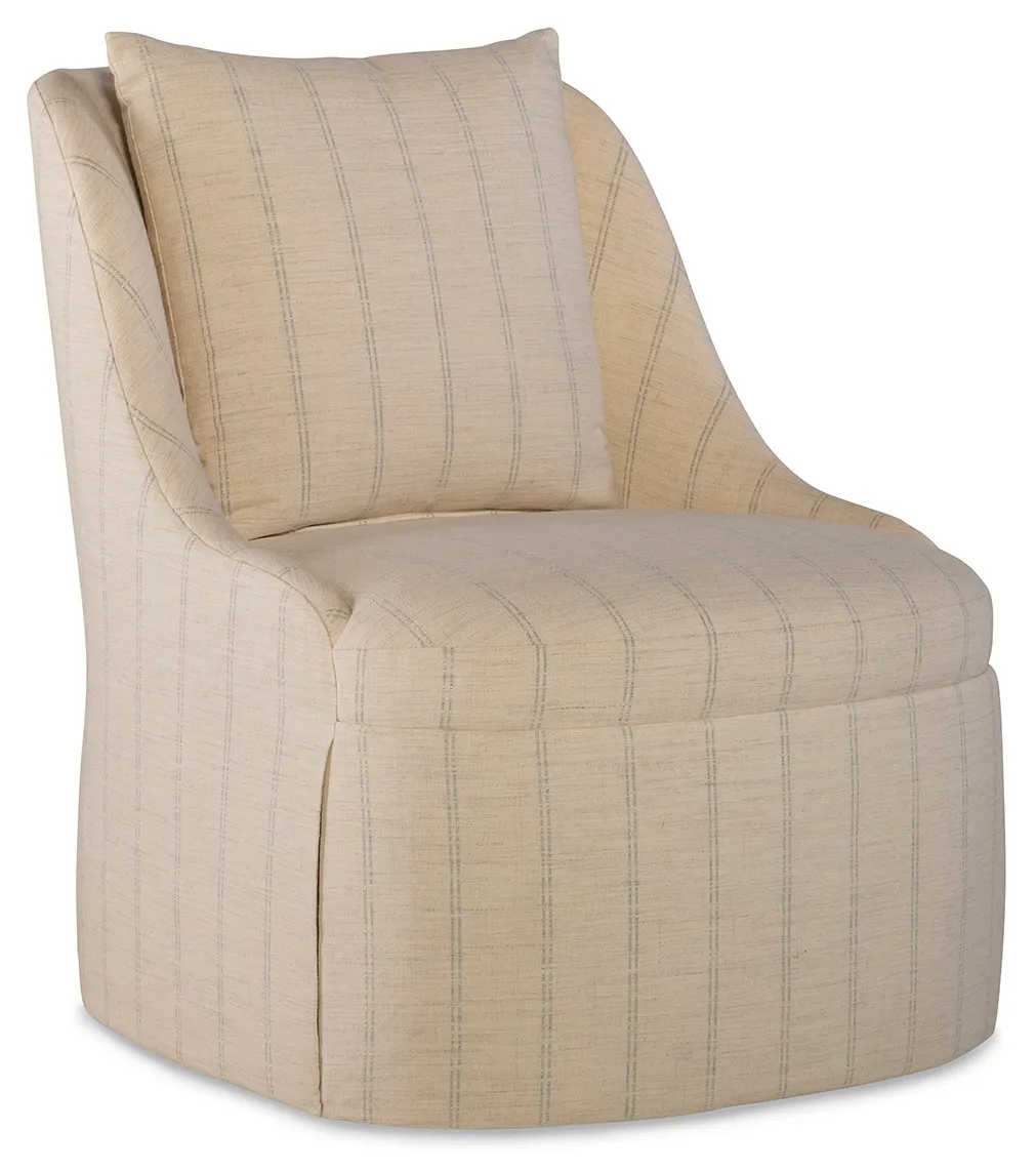 Jessica Charles 5376SK-S Camille Skirted Swivel Chair Jessica Charles 5376SK-S Camille Skirted Swivel Chair