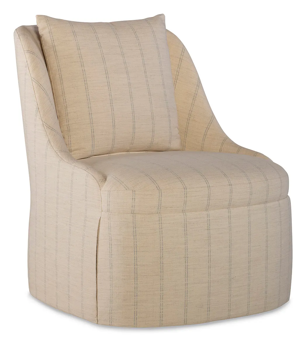Jessica Charles 5376SK-S Camille Skirted Swivel Chair Jessica Charles 5376SK-S Camille Skirted Swivel Chair