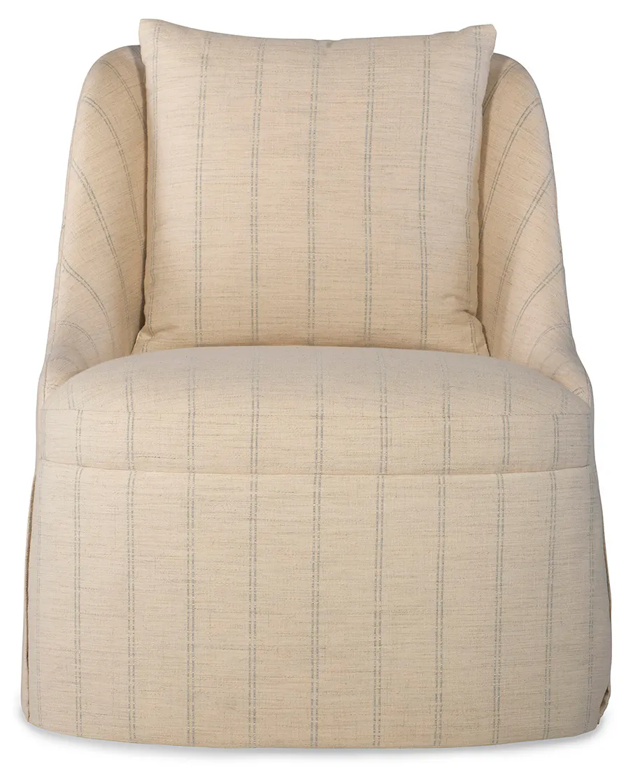 Jessica Charles 5376SK-S Camille Skirted Swivel Chair Jessica Charles 5376SK-S Camille Skirted Swivel Chair