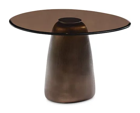 Bassett Furniture 6E26-K604 Pantheon Medium Glass Top Cocktail Table Bassett Furniture 6E26-K604 Pantheon Medium Glass Top Cocktail Table