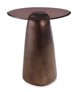 Bassett Furniture 6E26-K641 Pantheon Glass Top End Table Bassett Furniture 6E26-K641 Pantheon Glass Top End Table