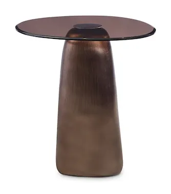 Bassett Furniture 6E26-K641 Pantheon Glass Top End Table Bassett Furniture 6E26-K641 Pantheon Glass Top End Table