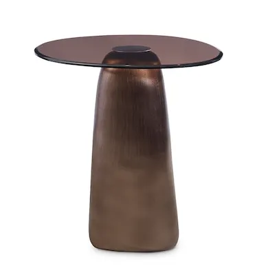 Bassett Furniture 6E26-K641 Pantheon Glass Top End Table Bassett Furniture 6E26-K641 Pantheon Glass Top End Table