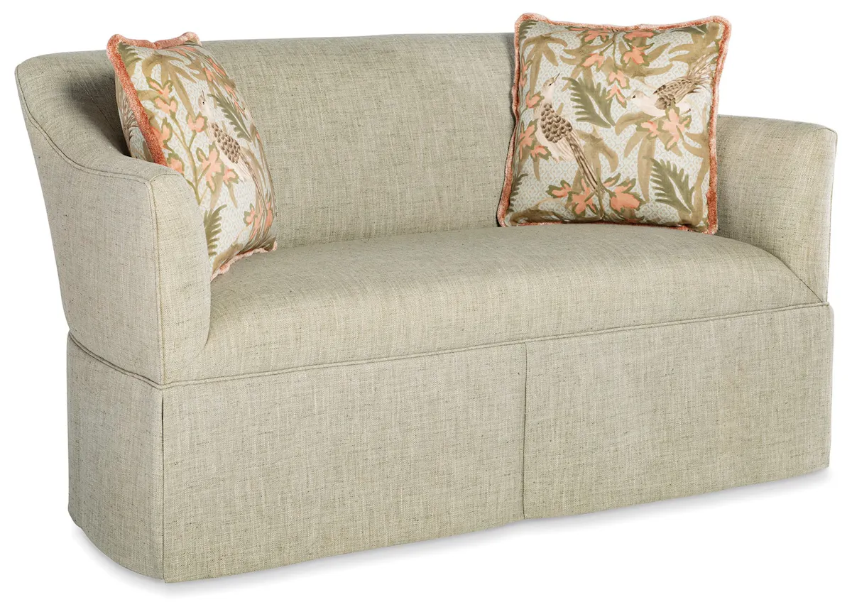 Jessica Charles 7101SK Colleen Skirted Settee Jessica Charles 7101SK Colleen Skirted Settee